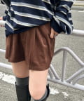Kastane(カスタネ) 【セットアップ対応】スウェードショートパンツ