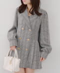 NICE CLAUP / OLIVE des OLIVE OUTLET(ナイスクラップ  / オリーブ デ オリーブ アウトレット) テーラードプリーツミニワンピ