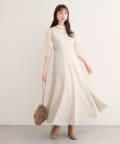 natural couture(ナチュラルクチュール) 【WEB限定】マーメイドフレアワンピース