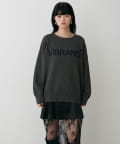 LARUTA(ラルータ) ロゴジャガードニットプルオーバー