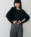 LARUTA(ラルータ) 袖口ちび釦シンプルニット