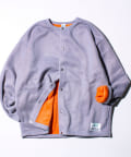 FREDY & GLOSTER(フレディ アンド グロスター) 【DISCUS】UNISEX インレイ裏シャギーボンディング配色 クルーカーデ