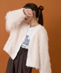 CIAOPANIC TYPY(チャオパニックティピー) VネックフェザーZIPジャケット