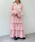 w closet(ダブルクローゼット) 【2サイズ展開】ティアードカットワンピース