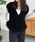 CAPRICIEUX LE'MAGE(カプリシュレマージュ) 【ロングシーズン着用可能】ブークレフリンジトップス