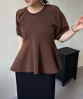 OUTLET(アウトレット) 【CAPRICIEUX LE'MAGE】ペプラムスウェットプルオーバー