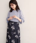 natural couture(ナチュラルクチュール) 【WEB限定】ヨークパイピングブラウス