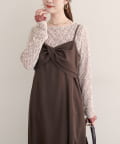 natural couture(ナチュラルクチュール) 【WEB限定】リバーシブルレーストップス