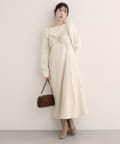 natural couture(ナチュラルクチュール) 【WEB限定】〈osono〉ねじりリボンキャミワンピース