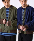 FREDY & GLOSTER(フレディ アンド グロスター) 【ナイロン×フリース】2WAY リバーシブルボンバージャケット MA-1