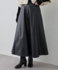BEARDSLEY(ビアズリー) 《10/23(木)12:00予約》フェイクレザーフレアスカート