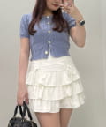 NICE CLAUP / OLIVE des OLIVE OUTLET(ナイスクラップ  / オリーブ デ オリーブ アウトレット) 【OLIVE des OLIVE】ふわふわ金ボタンニット