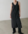 NICE CLAUP / OLIVE des OLIVE OUTLET(ナイスクラップ  / オリーブ デ オリーブ アウトレット) 【LARUTA】総針メランジ前後２ＷＡＹワンピース