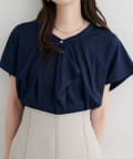 NICE CLAUP / OLIVE des OLIVE OUTLET(ナイスクラップ  / オリーブ デ オリーブ アウトレット) 【natural couture】接触冷感ドレープフリルカットソーブラウス