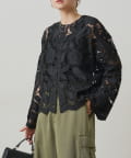 NICE CLAUP / OLIVE des OLIVE OUTLET(ナイスクラップ  / オリーブ デ オリーブ アウトレット) 【PUAL CE CIN】クラフトレースブラウス