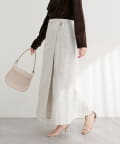 NICE CLAUP / OLIVE des OLIVE OUTLET(ナイスクラップ  / オリーブ デ オリーブ アウトレット) 【natural couture】ラップ風ツイードスカート