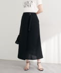 NICE CLAUP / OLIVE des OLIVE OUTLET(ナイスクラップ  / オリーブ デ オリーブ アウトレット) 【natural couture】ラップ風ツイードスカート