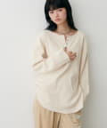 LARUTA(ラルータ) 長袖ワッフルカットソーT