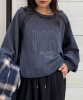 CIAOPANIC TYPY(チャオパニックティピー) スウェードタッチ裏毛ロゴ刺繍スウェット
