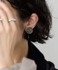 ear PAPILLONNER(イア パピヨネ) 【beq Pettina(ベック ペティーナ)】LOVE&PIECEコインイヤリング