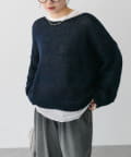 PUAL CE CIN(ピュアルセシン) 3Gドロップ天竺ニットプルオーバー