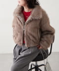 NICE CLAUP / OLIVE des OLIVE OUTLET(ナイスクラップ  / オリーブ デ オリーブ アウトレット) ミックスファー2WAYブルゾン