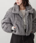 NICE CLAUP / OLIVE des OLIVE OUTLET(ナイスクラップ  / オリーブ デ オリーブ アウトレット) ミックスファー2WAYブルゾン