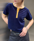 OUTLET(アウトレット) 【WHO'S WHO gallery】リンガーベロアヘンリートップス
