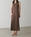 NICE CLAUP / OLIVE des OLIVE OUTLET(ナイスクラップ  / オリーブ デ オリーブ アウトレット) 【LARUTA】前後２WAYワイドスリットカットソーワンピース