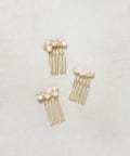 3COINS(スリーコインズ) パールビジューコーム3個セット