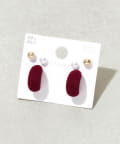 3COINS(スリーコインズ) フロッキーカーブピアス6個セット