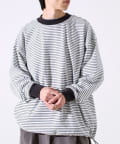 FREDY & GLOSTER(フレディ アンド グロスター) 【配色リブが映える主役ボーダー】Helloボーダー ロングスリーブTシャツ