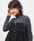 NOLLEY'S(ノーリーズ) 《セットアップ対応》ウォッシャブルフェザーチュールキャミブラウス