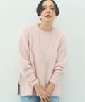 NOLLEY'S(ノーリーズ) カシミヤ混ヘアリークルーネックプルオーバーニット