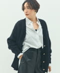 NOLLEY'S(ノーリーズ) カシミヤ混ヘアリーVネックカーディガン