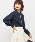 NOLLEY'S(ノーリーズ) ウォッシャブルストレッチジョーゼットボウタイ風ブラウス
