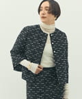 NOLLEY'S(ノーリーズ) 《セットアップ対応》ウォッシャブルリボンジャガード2WAYブラウス