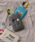 ear PAPILLONNER(イア パピヨネ) 【はぴだんぶい×PEZ(ペッツ) ×ear】本革/カラビナ付きパス＆キーケース