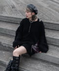 Remind me and forever(リマインドミーアンドフォーエバー) 【Mavie..7】ダメージフリンジオーバーニット