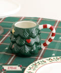 3COINS(スリーコインズ) セラミックモチーフマグ:270ml/クリスマス