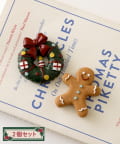 3COINS(スリーコインズ) モチーフマグネット2個セット/クリスマス
