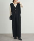 PUAL CE CIN(ピュアルセシン) 【セットアップ対応】ニットサロペット