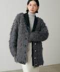 LARUTA(ラルータ) ノーブル起毛加工ニットコート