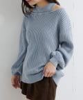 Kastane(カスタネ) 【10.25(土)12:00発売/S.Mサイズ展開/リバーシブル/WEB先行】ピグメントオフショルタンクニット