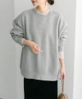 PUAL CE CIN(ピュアルセシン) シンプル裏起毛スウェットプルオーバー