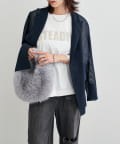 NICE CLAUP / OLIVE des OLIVE OUTLET(ナイスクラップ  / オリーブ デ オリーブ アウトレット) 【LARUTA】サイドスリットBIGTシャツ