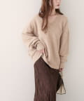 natural couture(ナチュラルクチュール) 【WEB限定】Vネックニットプルオーバー