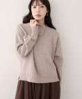 natural couture(ナチュラルクチュール) ウール＆リサイクルポリショートニットプルオーバー
