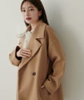 natural couture(ナチュラルクチュール) ニットモッサミドル丈テーラーコート