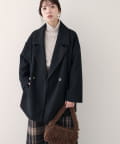 natural couture(ナチュラルクチュール) ニットモッサミドル丈テーラーコート